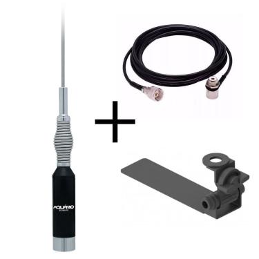 Imagem de Kit Antena Px Caminhonete B-2080 Suporte Aquário Com Cabo 5 Mts