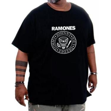 Imagem de Camiseta Plus Size Masculina Estampa Ramones - G1 ao G4 - Az Store, G1
