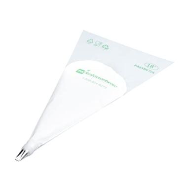 Imagem de Restaurantware Ponta de pétala Tek Pastry 1 ponta de bolo reutilizável para decoração - #101 ponta de cobertura de rosa de aço inoxidável resistente a amassados pode ser lavada na máquina de lavar