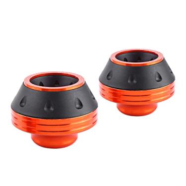 Imagem de Sliders de Moldura do Garfo Dianteiro de Alumínio CNC para Motocicleta - Guardas de Colapso Ciclomotores de Scooter - Laranja (Laranja)