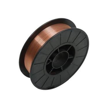 Imagem de LiGuVCY ER70S-6 0,023 polegadas sólido MIG fio de soldagem, 5 kg 0,6 mm, fio MIG de aço suave com baixo respingo e altos níveis de desoxidantes