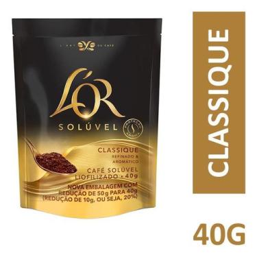 Imagem de Kit c/ 6 Cafe Lor Soluvel Classique Sache 40g - L'Or