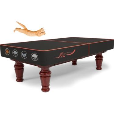 Imagem de Capa de mesa de bilhar 2,1 m, 2,4 m, 2,7 m, capa de mesa de bilhar, 600D à prova d'água e resistente a arranhões, acessórios de mesa de bilhar, compatível com mesa de bilhar de canto arredondado