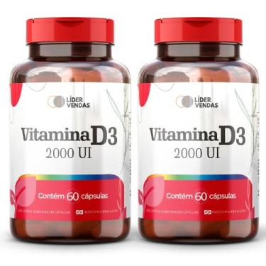 Imagem de Vitamina D3 2000 UI - 500mg com 60 cáps - 2 potes