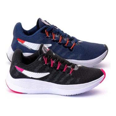 Imagem de Kit 2 Tênis Feminino Para Caminhada Academia Treino Trabalhar Macio Co