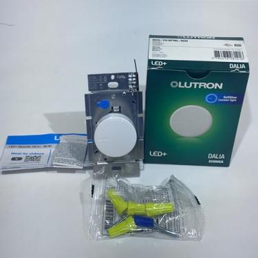 Imagem de Lutron Dimmer de luz rotativa LED branco iluminado de 3 vias Dalia LED+