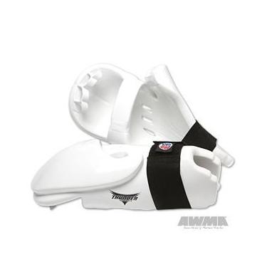 Imagem de Luvas de karatê Proforce Thunder com camada dupla - Branco - Médio