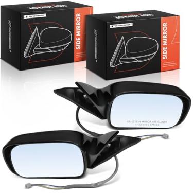 Imagem de A-Premium Par (2) espelhos retrovisores elétricos do lado do motorista e do passageiro - Compatível com Toyota Avalon 1995 1996 1997 1998 1999 - Espelho retrovisor externo externo preto não aquecido e