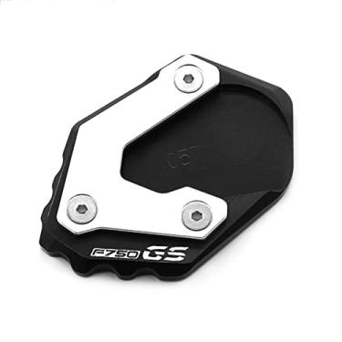 Imagem de Acc-Creativity Suporte de pé de motocicleta com ampliador lateral para placa de extensão compatível com BMW F750GS F850GS 2017-2019 (preto F750GS)