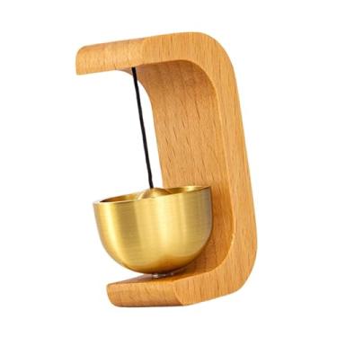 Imagem de Ｂｅｓｇａ Sino de lojista para enfeite de abertura de porta, sino de madeira decorativo de fácil instalação para entrada de loja e escritório, Cor Do Registro