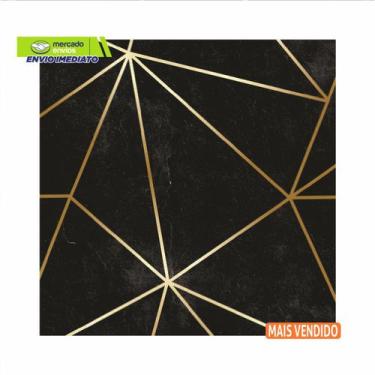 Imagem de Papel de Parede Para Quarto Casal Sala Negro Fio Gold 3m - Colaí Adesi