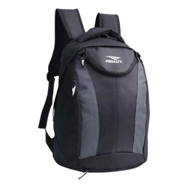 Imagem de Mochila Escolar C/ PortaBolas Penalty 120 Preto/Chumbo