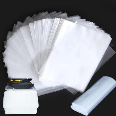 Imagem de Yuanwovv 100 Peças De Sacos Para Pulverizador Tinta, Peças, Revestimentos Copo 8'' X 12'', Transparentes Pistola Pulverização Hvlp Wagner Compatíveis Com A Maioria Das Pistolas Aerógrafo