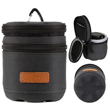Imagem de TARION Estojo Rígido Para Lentes De Câmera Profissional, Bolsa Transporte Acolchoada Dslr Slr, À Prova Choque, Proteção Completa, Armazenamento Preto, Tamanho Pequeno 3,5 X Polegadas