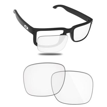 Imagem de Fiskr Óculos de sol de substituição de lentes polarizadas compatíveis com óculos de sol Oakley Holbrook XL OO9417 59 mm, resistente a impactos e ajuste perfeito, Transparente., One Size