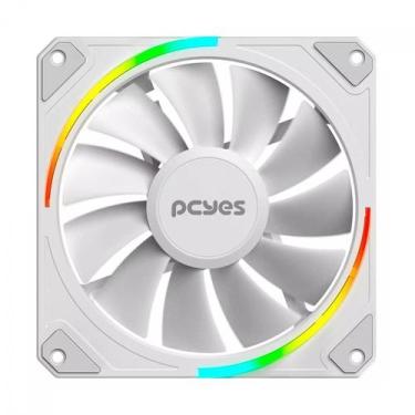 Imagem de Cooler Fan Para Gabinete PCYes Sangue Frio 3 ARGB White Ghost 120Mm