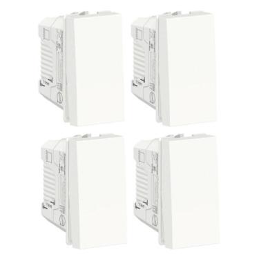 Imagem de Kit 4x Interruptor Simples S70110104 Branco Orion Schneider - Schneide