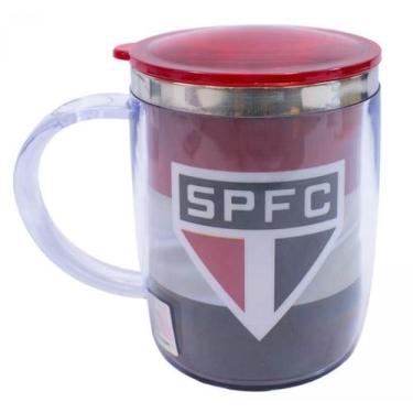 Imagem de Caneca Térmica Com Tampa 450ml São Paulo SPFC - mileno