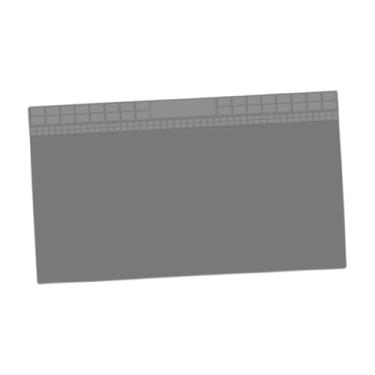 Imagem de MotiveTech Almofada de Solda de Silicone, Estação de Manutenção Fácil de Limpar, 70x40 Cm, Antiderrapante para Componentes Eletrônicos de Placa de Circuito, Tele, Cinza, Tamanho real
