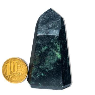 Imagem de 01 Ponta Malaquita Pedra Natural 5 a 6cm Média 50g Tipo B - Cristaisde