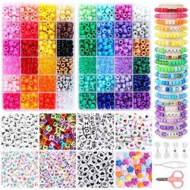 Imagem de Kit de fabricação de pulseiras QUEFE 1900 unidades com 48 cores e miça
