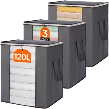 Imagem de Sacos de armazenamento Lifewit 120L extra grandes para edredom king si