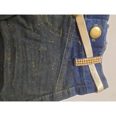 Imagem de Short jeans gliter infantil - Starmiss , Azul, P