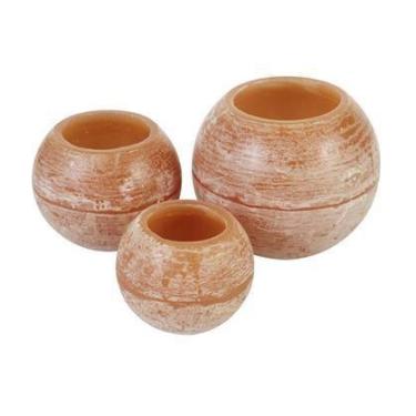 Imagem de Trio de Luminária Bola 12, 15 E20 Cm Caramelo - Candella