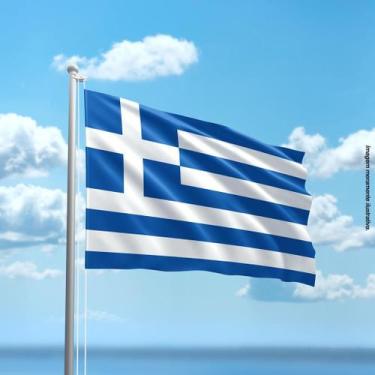 Imagem de Bandeira da Grécia 80cmx140cm Tecido Oxford 100% Poliéster - Presente-