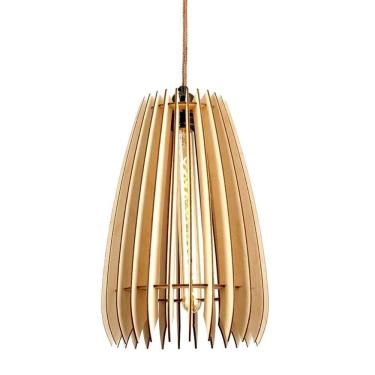 Imagem de Luminária Teto Tipo Pendente Cometa Mdf - Completa Mdf Cru