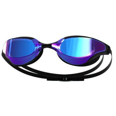 Imagem de CIADAZ Óculos de natação para adultos - Vedação de anel de silicone 3D Boa lente grande angular à prova de vazamentos Visão ampla Revestimento anti-UV Ponte nasal flexível dobrável Alta limpeza WQ