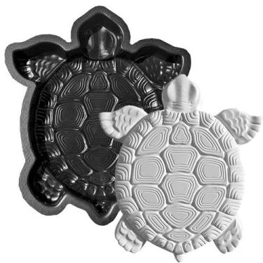 Imagem de Forma Abs Pisante Tartaruga Para Caminho Jardim 40x35x4cm - Xmoldes Fo