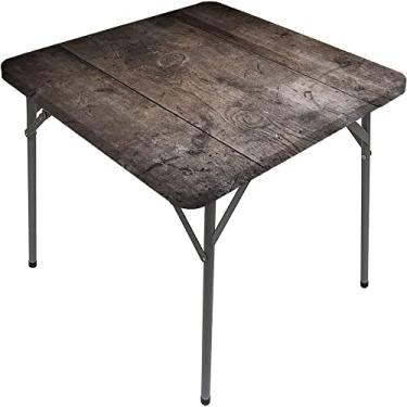 Imagem de Toalha de mesa oval de madeira, estampa de textura de prancha de madeira, para jantar na cozinha, festa, férias, Natal, buffet, serve para mesa de 122 x 182 cm