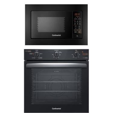 Imagem de Torre de Cocção com Micro-ondas de Embutir 27L Preto (MC2EP) + Forno d