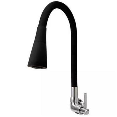 Imagem de Torneira de cozinha parede pia gourmet Preta 2 jatos ABS - TCK METAIS,