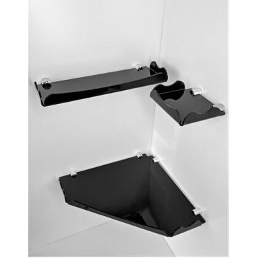 Imagem de Kit de acessórios de banheiro cantoneira porta shampoo  - Fábrica de U