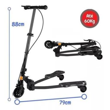 Imagem de Patinete Radical Frog New Preto (DMR5819PR) - DM Toys