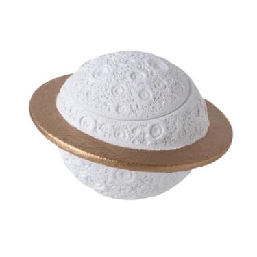 Imagem de KiBcsLic Urna para animais de estimação, pote para armazenamento de cinzas de animais, urna memorial de cimento para cães, gatos e filhotes de gatinhos, Branco