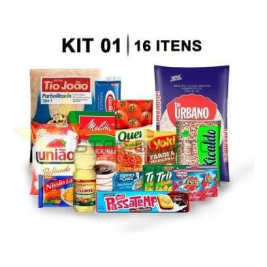 Imagem de Cesta Básica Completa Itens Essenciais Com 16 Itens - Higipack