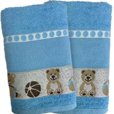 Imagem de Kit 2 Toalha De Banho Infantil ul Ponto Cruz Faap - Dugu