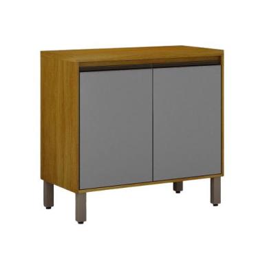 Imagem de Balcão 2 Portas com Tampo Eduarda Plus CHF - CHF Móveis, Cinamomo/ Cin