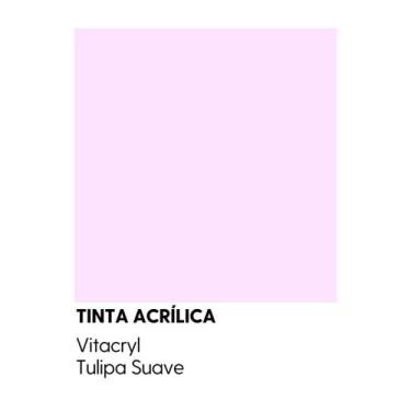 Imagem de Tinta Semibrilho Premium Rosas - Vitacryl, Tulipa Suave, 3,6 lts