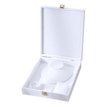 Imagem de Vaveren Organizador de joias, bandeja, expositor de joias para anéis, pulseiras, brincos, colares, acessórios para camarins, loja de varejo, Branco