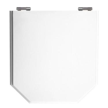 Imagem de Assento Sanitário Atrium Branco Tampa para Vaso Incepa de Madeira Laqu