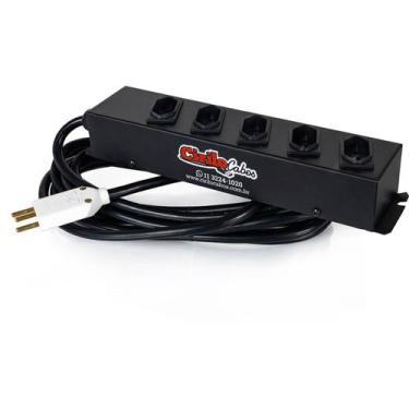 Imagem de Extensão com 5 Tomadas Cabo PP 3x1,00 mm² 20A 80 metros - CIRILO CABOS