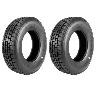 Imagem de Kit 2 Pneus 275/80R22.5 Borrachudo 18 Lonas 149/146L Robusto B4 Xbri