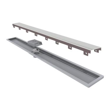 Imagem de Ralo Linear Elleve Royal 117 90cm Com Tampa Inox Inox 117