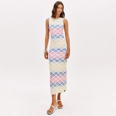 Imagem de Vestido Super Mid Easy Lança Perfume Pr26 Off White Feminino, M