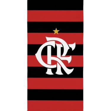 Imagem de Toalha De Banho Lepper Aveludada Estampada Times De Futebol (Flamengo)