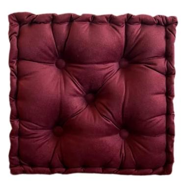 Imagem de ALMOFADA 100x60 X 10 CM FUTON TURCA CHEIA SUEDE ASSENTO DE BANCO OU CADEIRA(VINHO 17)
